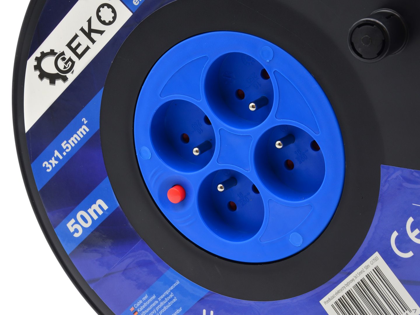 Elektriciteitskabel op haspel 3x1.5mm2 50m
