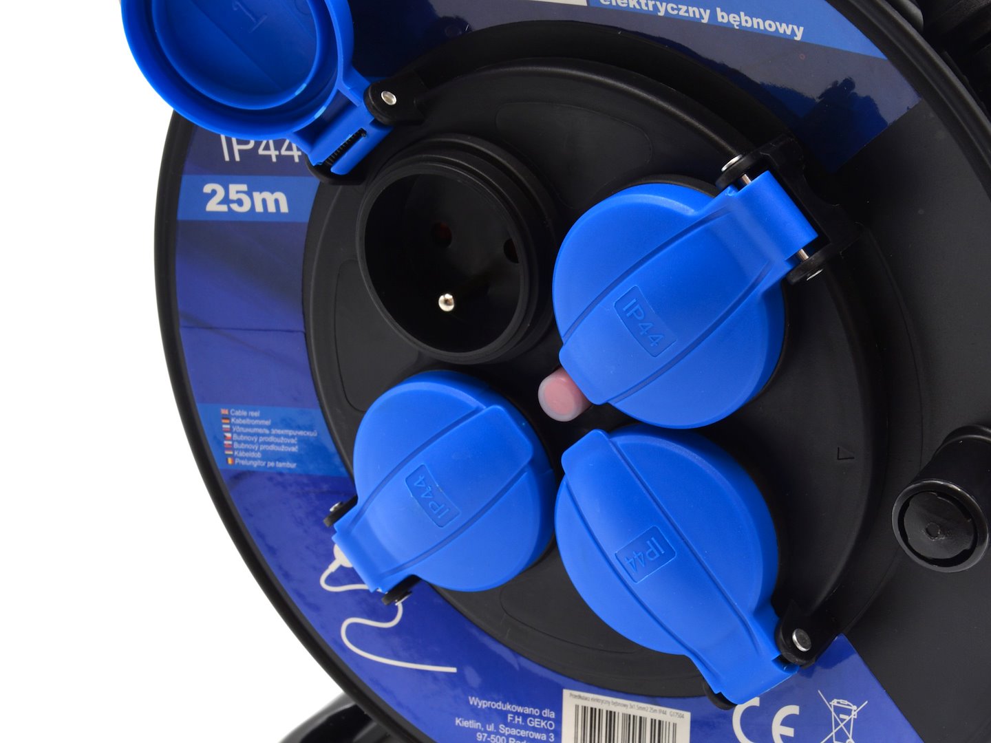 Elektriciteitskabel op haspel 3x1.5mm2 25m IP44