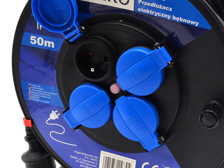 Elektriciteitskabel op haspel 3x1.5mm2 50m IP44