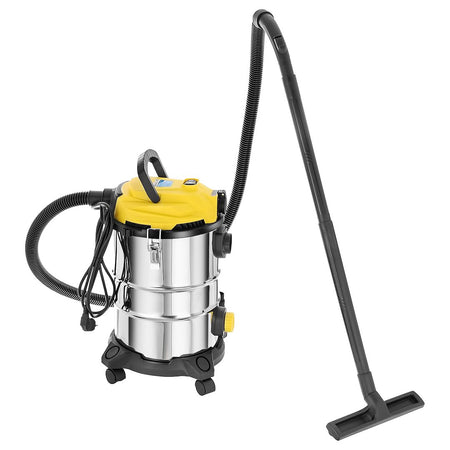 Natte en droge stofzuiger 25L + stopcontact en accessoires