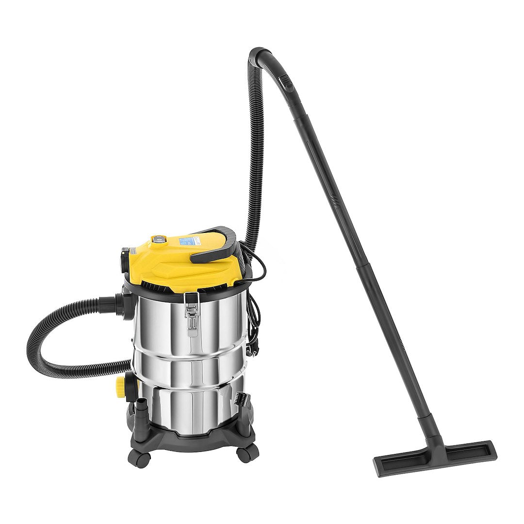 Natte en droge stofzuiger 25L + stopcontact en accessoires