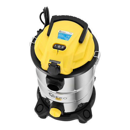 Natte en droge stofzuiger 25L + stopcontact en accessoires