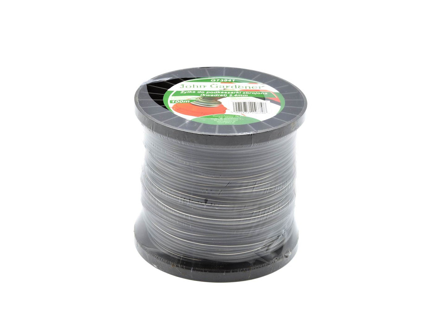 Snijlijn van nylon versterkt 2,4 mm x 100 m (vierkant)