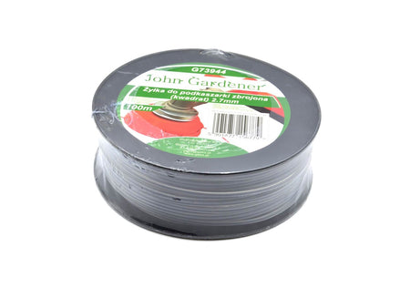 Snijlijn van nylon versterkt 2,7 mm x 100 m (vierkant)