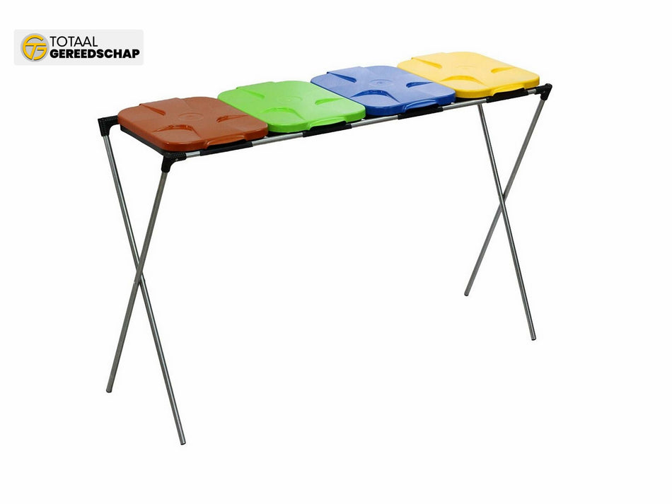 Basket rack for 4 segregated garbage bags