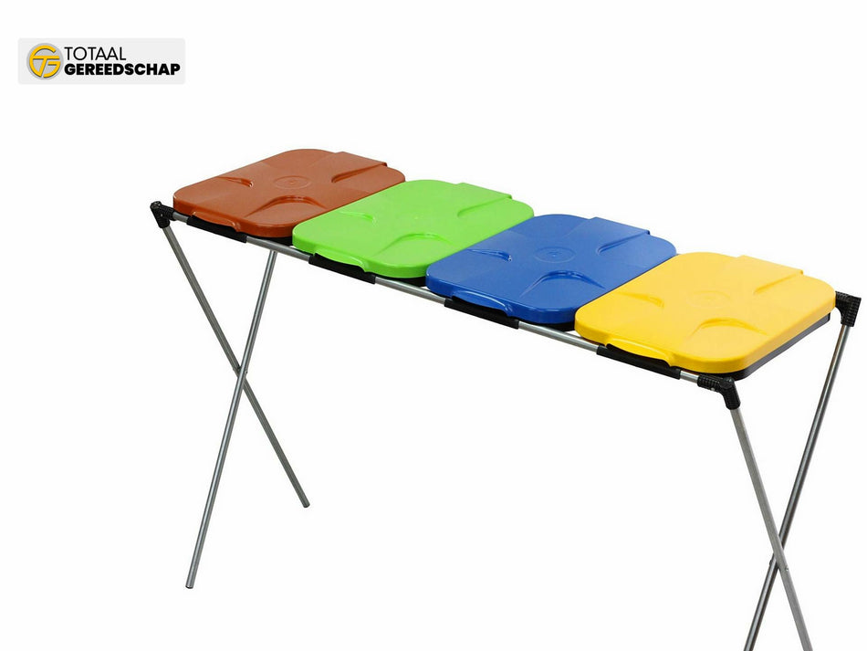 Basket rack for 4 segregated garbage bags