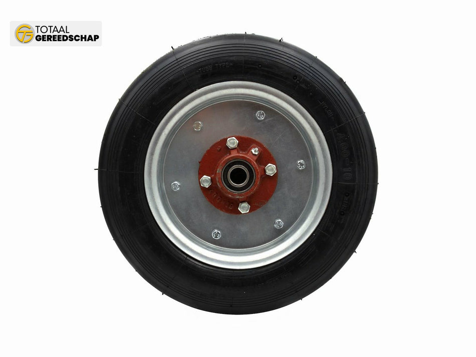 Pneumatic wheel with tube 4.00-10 with hub