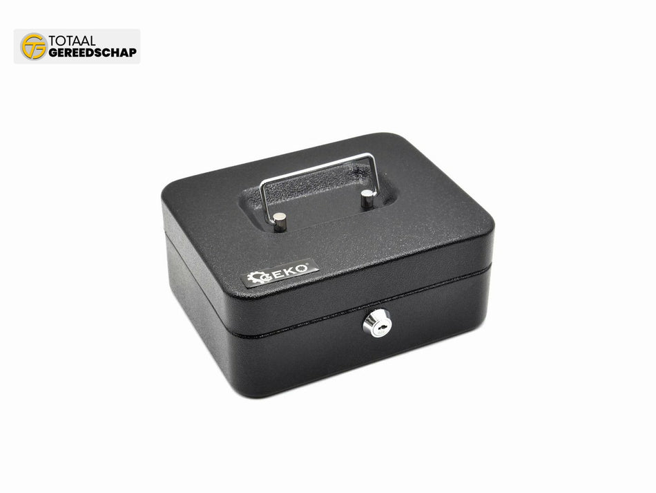 metal case for money 200x160x90mm with key