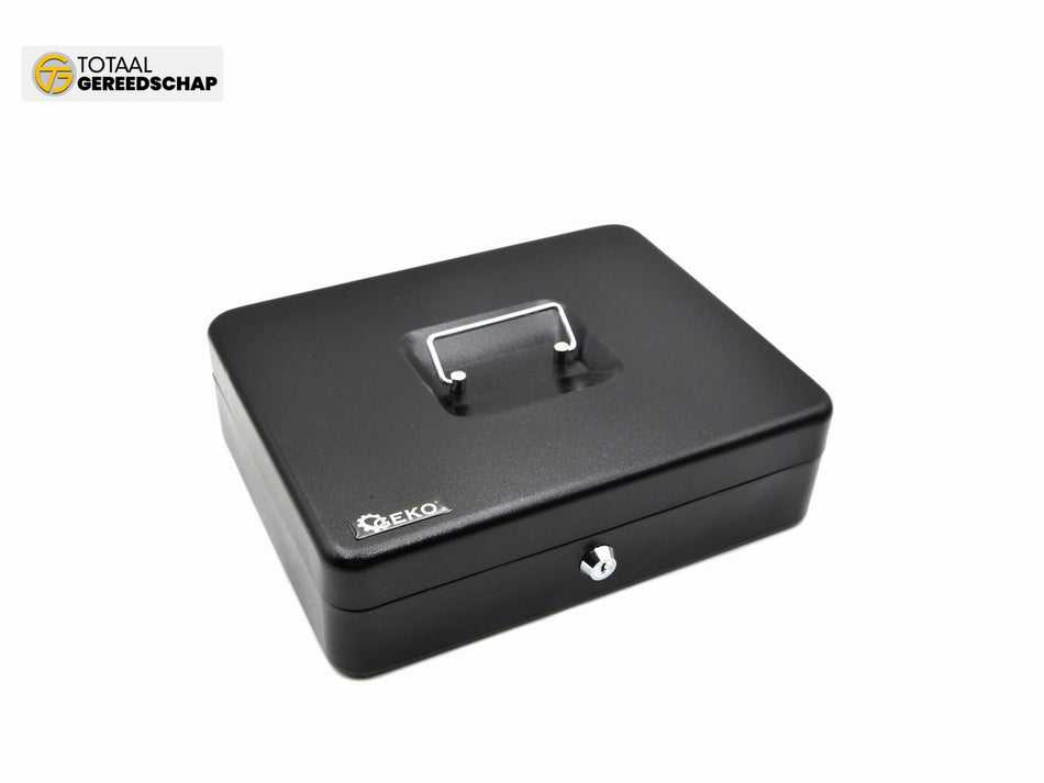 metal case for money 300x240x90mm with key