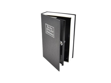 metalen geldkist - boek voor geld 180x115x55mm met sleutel