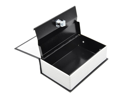 metalen geldkist - boek voor geld 180x115x55mm met sleutel