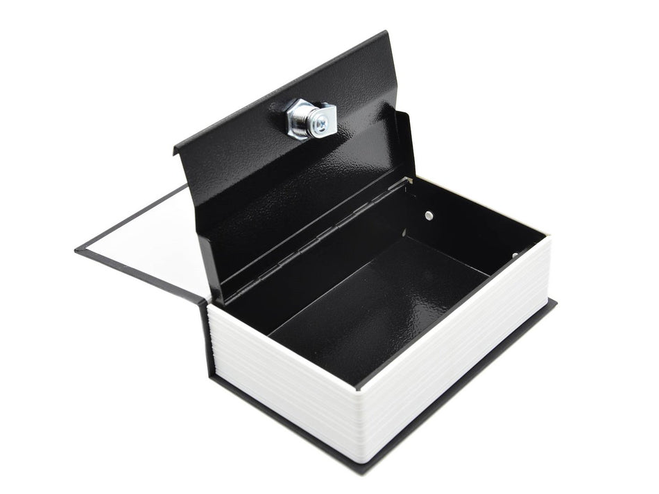 metalen geldkist - boek voor geld 180x115x55mm met sleutel