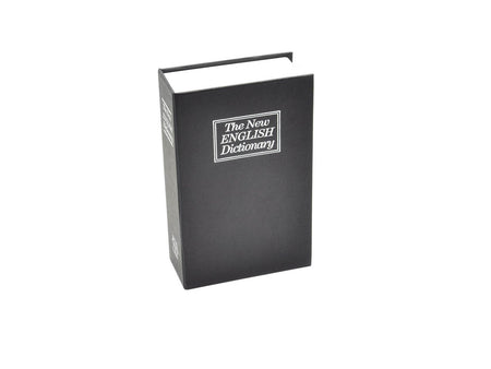 metalen geldkist - boek voor geld 180x115x55mm met sleutel
