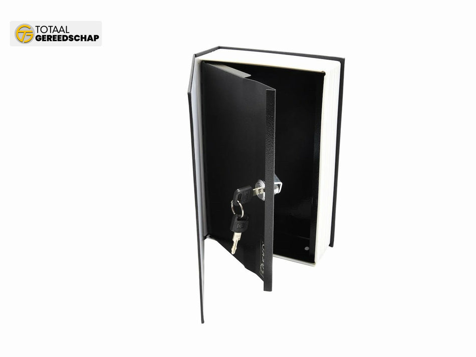 metal case - book for money 240x155x55mm with key