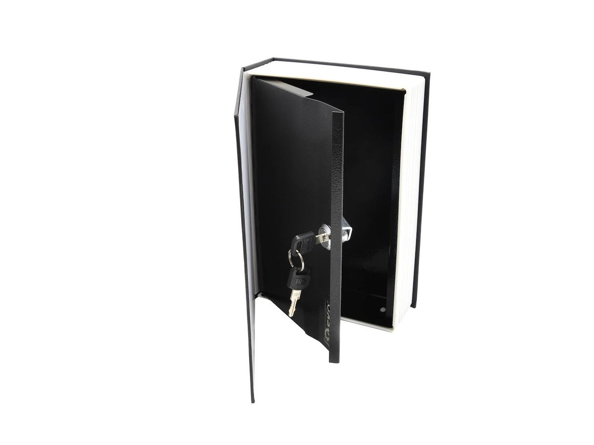 metalen geldkist - boek voor geld 240x155x55mm met sleutel