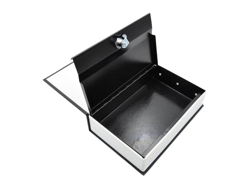 metalen geldkist - boek voor geld 240x155x55mm met sleutel