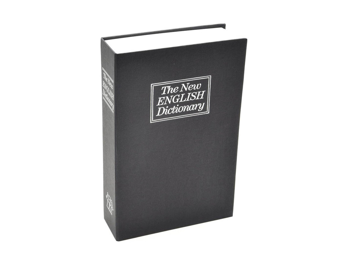 metalen geldkist - boek voor geld 240x155x55mm met sleutel