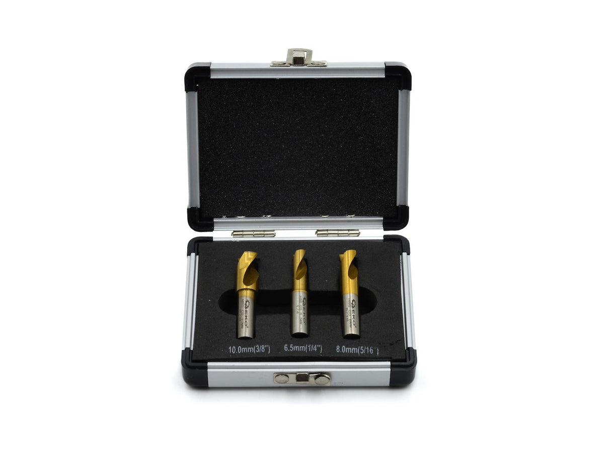 3 stuks puntlasboor 10mm 6,5mm 8mm
