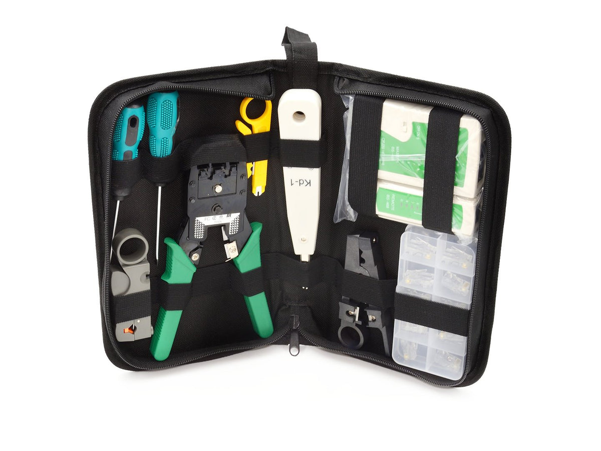 Netwerkkabel reparatie- en onderhoudsgereedschapsset RJ45 set