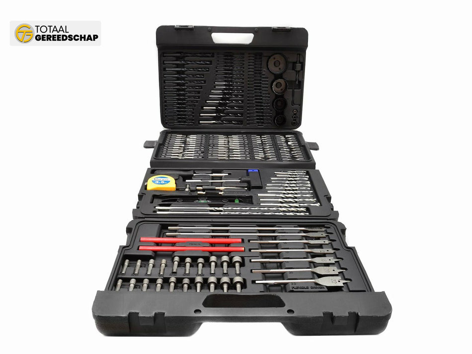 216-delige set met accessoires, bits en boren