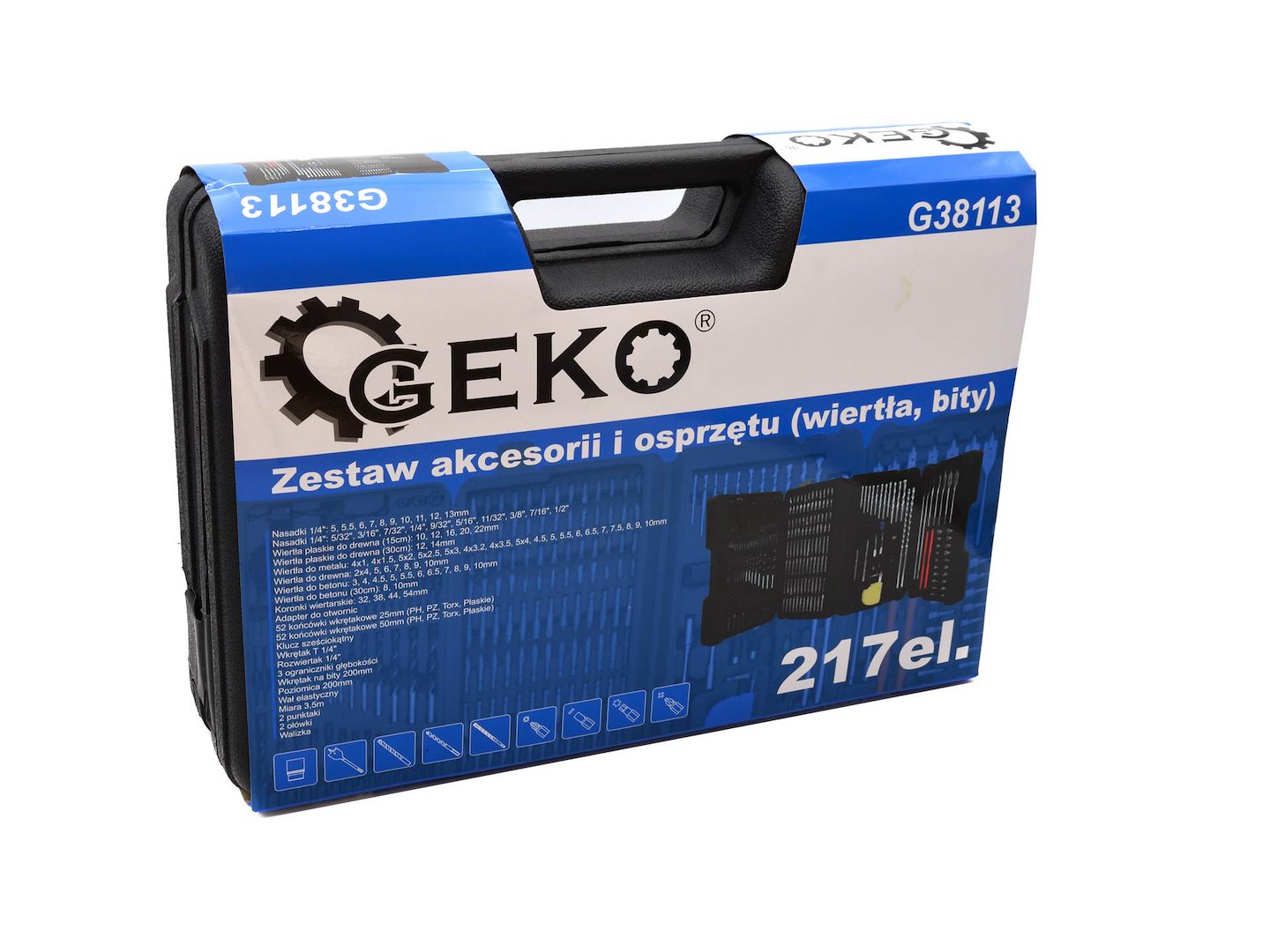 216-delige set accessoires, bitjes en boren