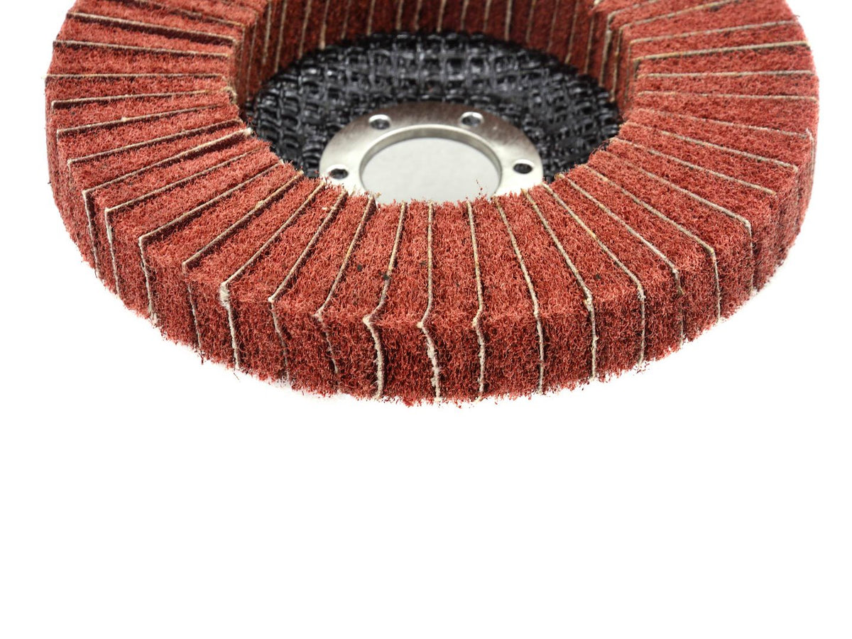 Niet-geweven nylon klep satijnen polijstschijf 125x22,23 mm