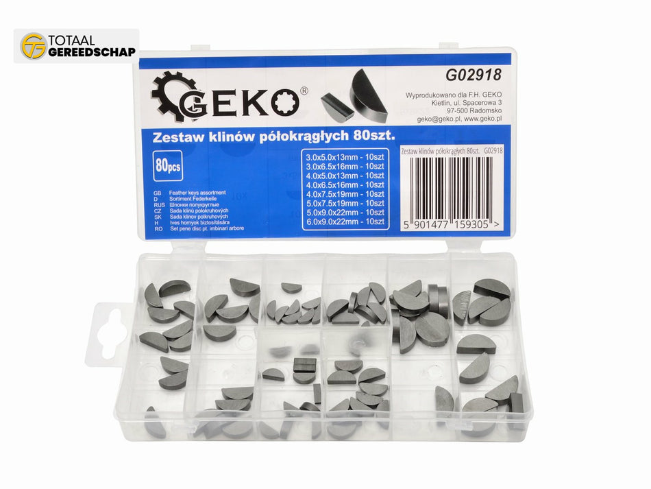 Set of middle-round clins 80pcs