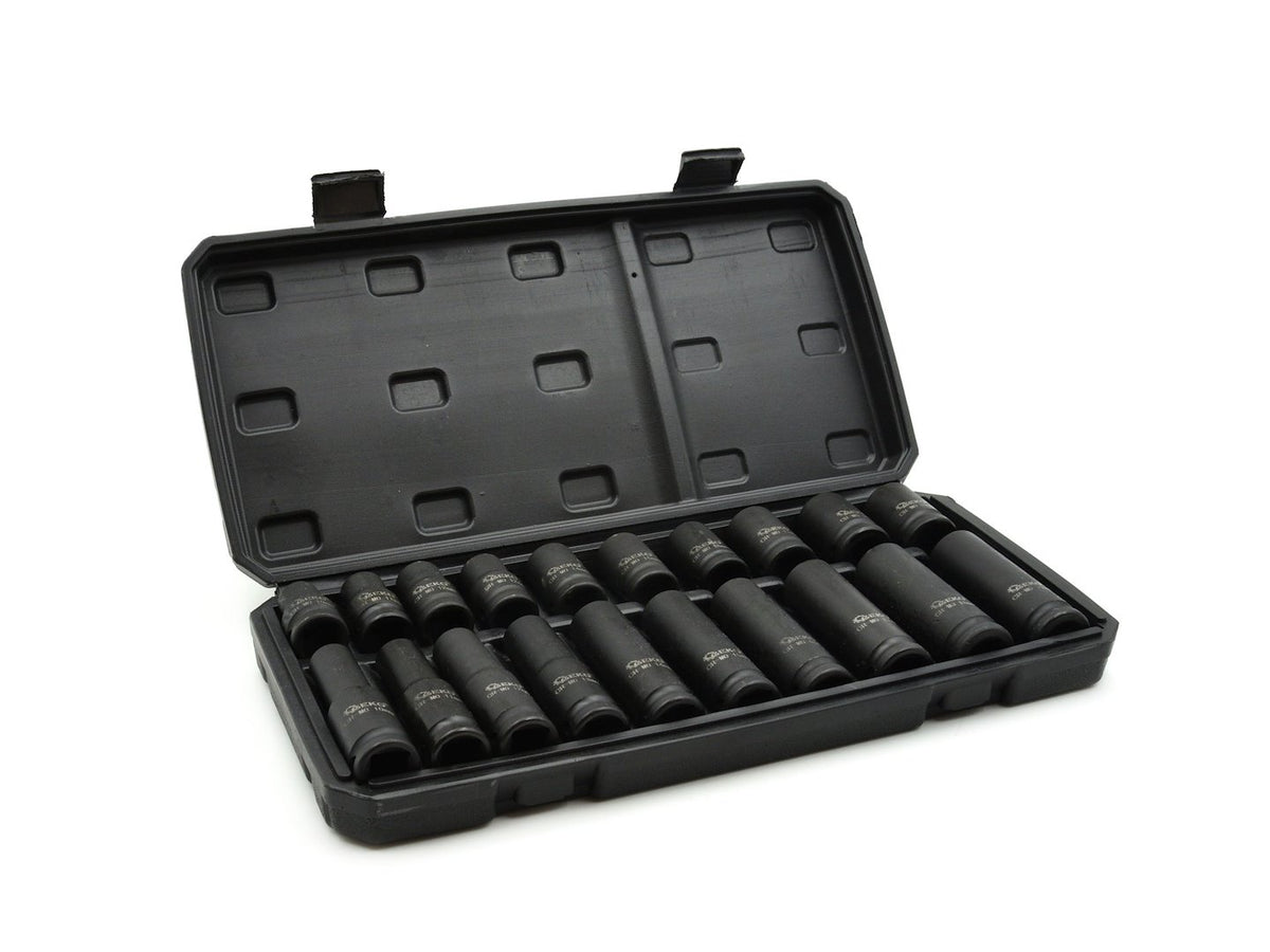 Impactsockets 1/2" 10-19mm lang en kort