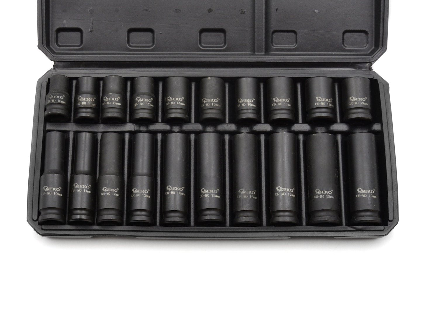 Impactsockets 1/2" 10-19mm lang en kort