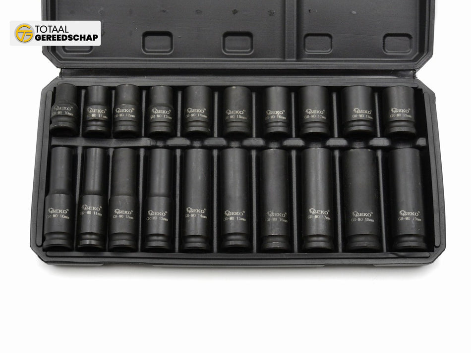 Impackt sockets 1/2" 10-19mm long and short