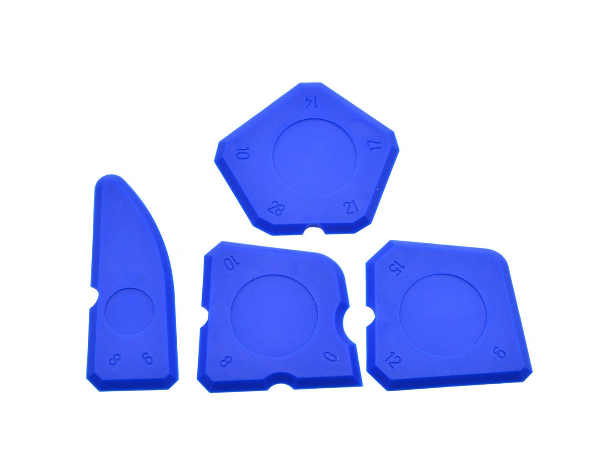 Siliconenkit afwerkingsgereedschap 4 stuks