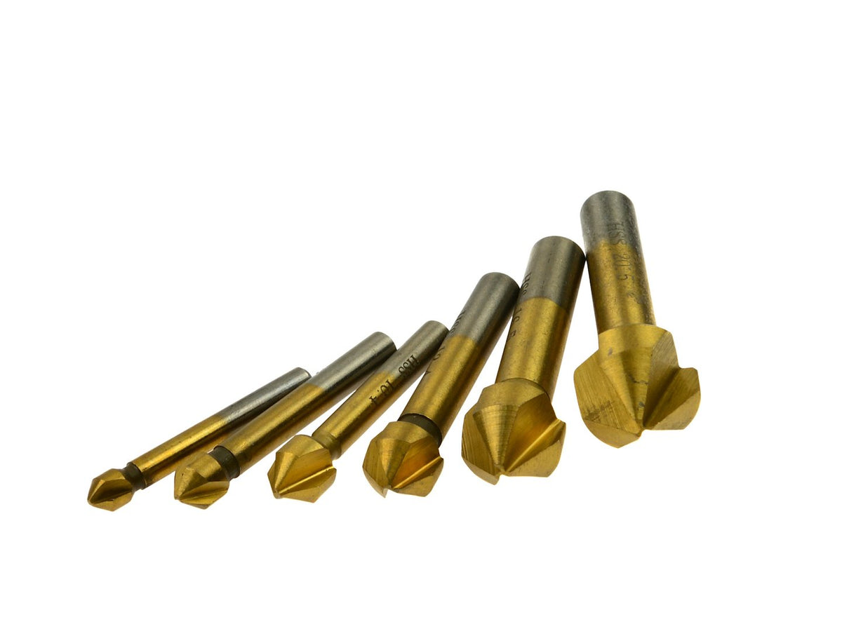 Set van 6 conische frezen 6,3-20,5mm