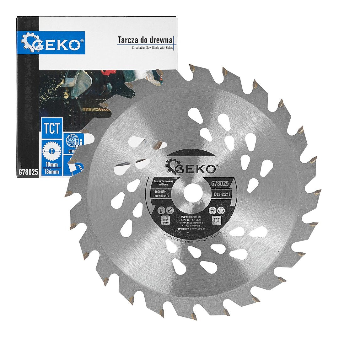 TCT zaagblad 136mmx10mmx24T