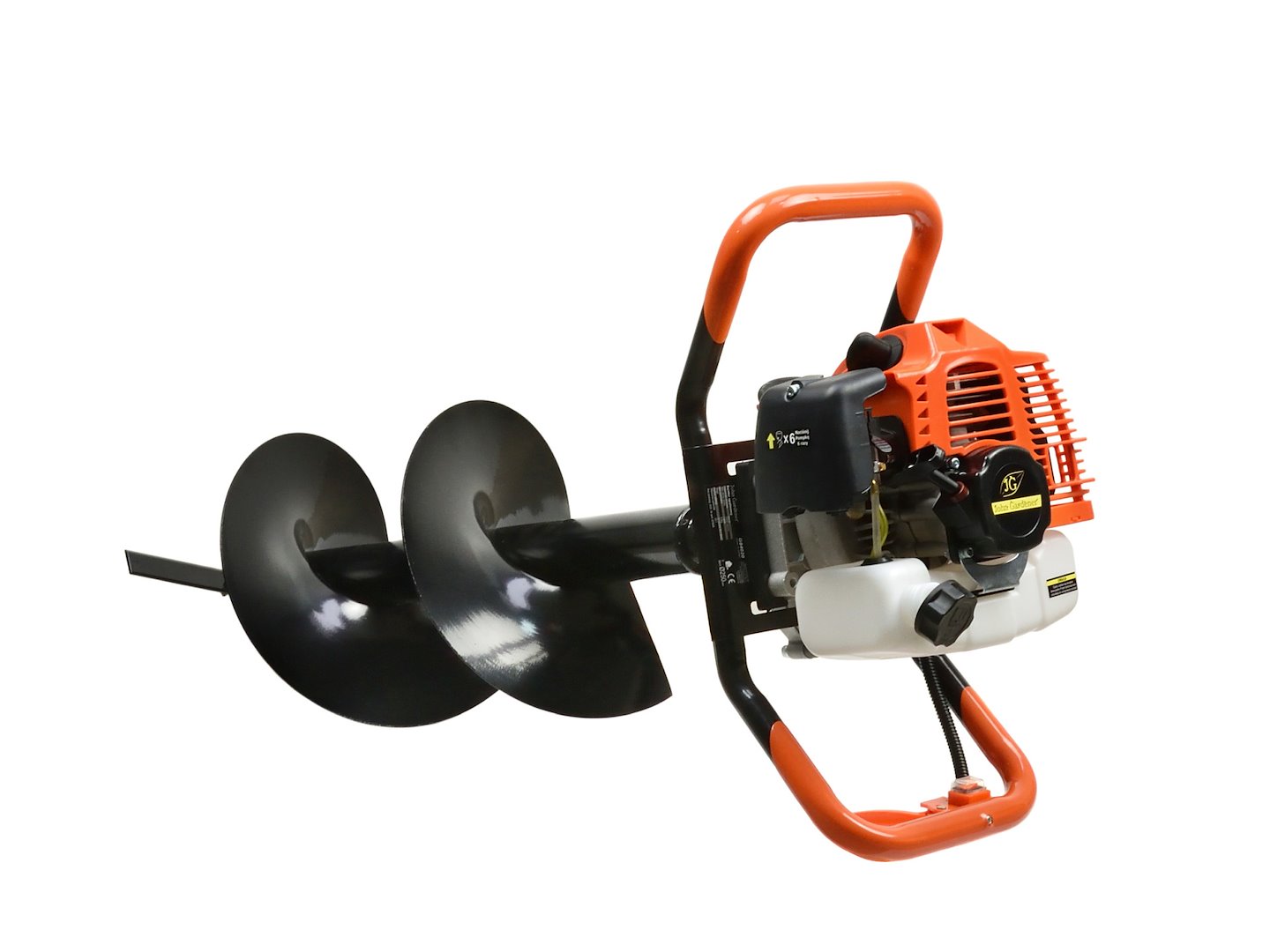 Aardboor + boren (10cm, 20cm, 30cm) + adapter 50cm