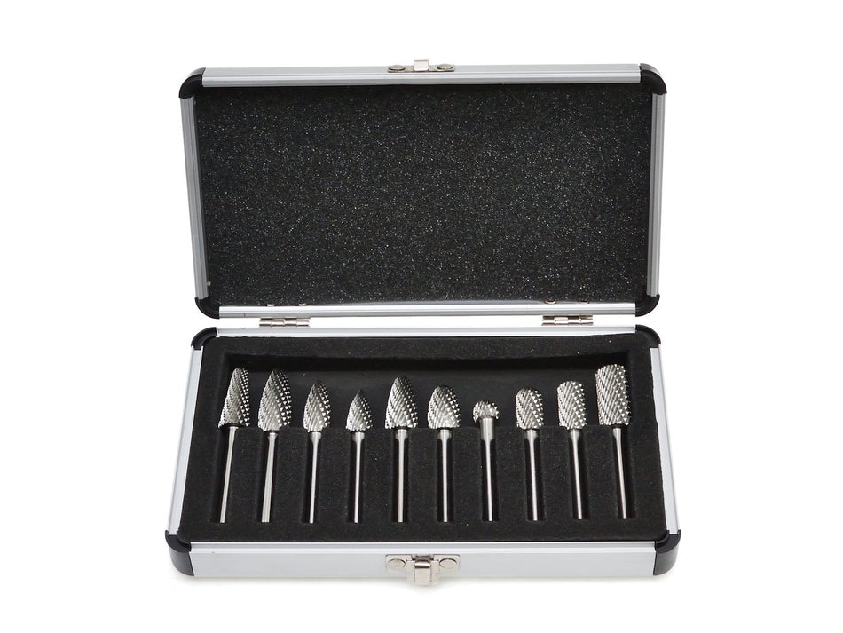 Hardmetalen snijder set 10 stuks