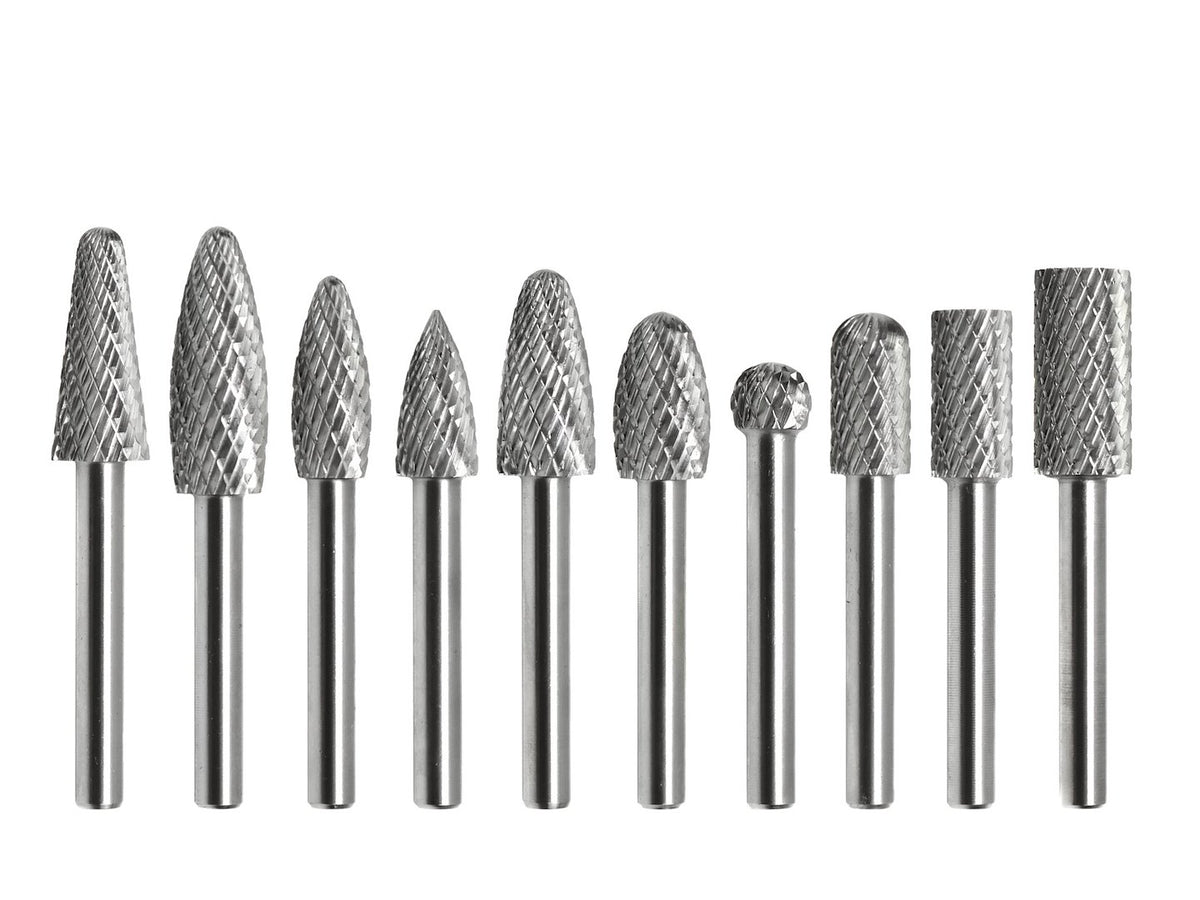 Hardmetalen snijder set 10 stuks