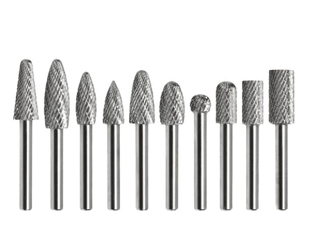 Hardmetalen snijder set 10 stuks