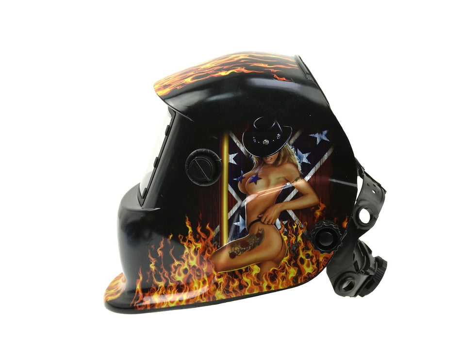 Lashelm met automatische dimfunctie Flame