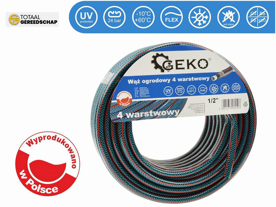 Garden hose 4 layer 1/2" 20m GEKO