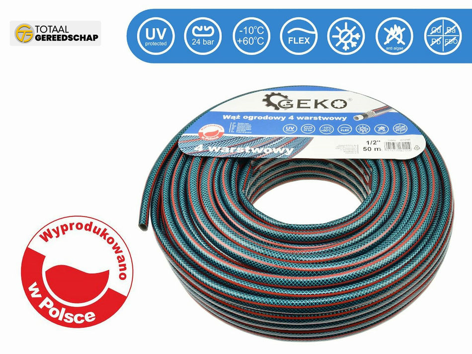 Garden hose 4 layer 1/2" 50m GEKO