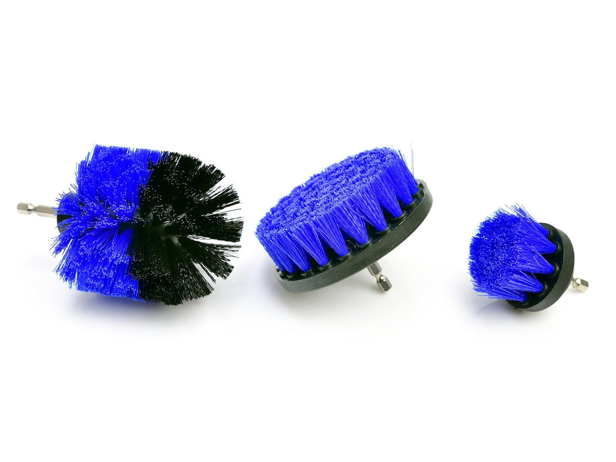 Set van 3 reinigingsborstels voor schroefboormachine