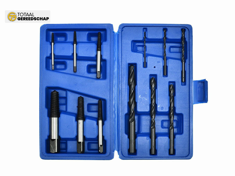 Broken bolt extractors + drills HSS 12pcs