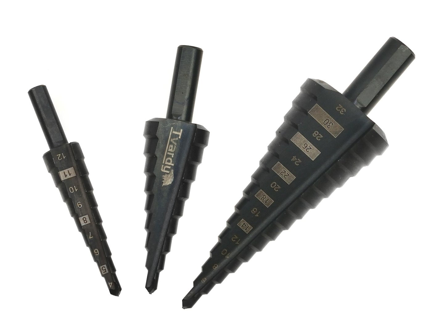 Set trappenboren HSS M2 (4-12,4-20,4-32mm)