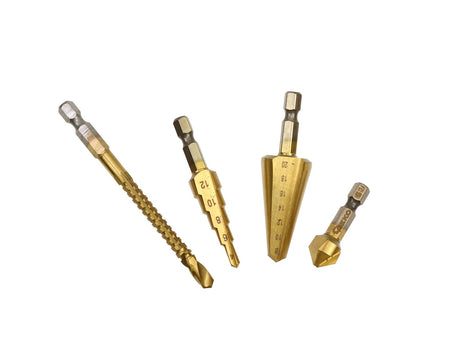 Set universele boren zeskant 4 stuks