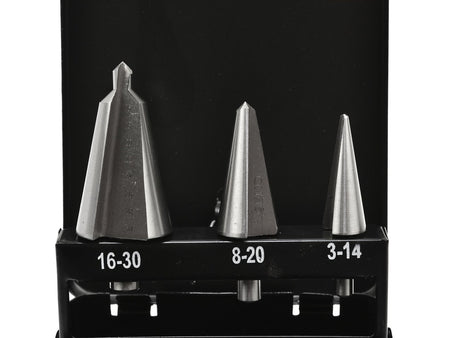 HSS metaalborenset 3 stuks 3-30mm (metalen koffer)