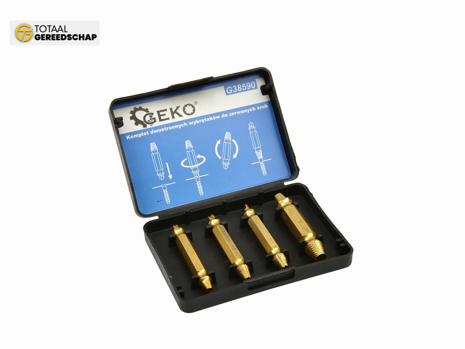 Hss 4pcs/set double side screw extractor