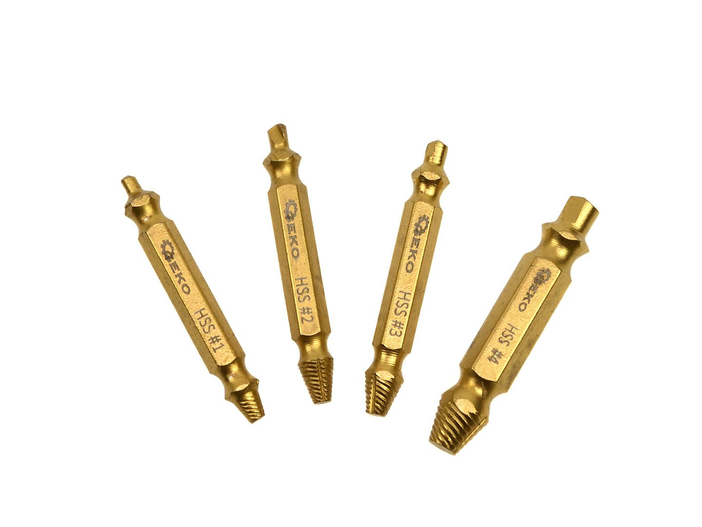 HSS 4 stuks/set dubbele zijde schroefuitdraaier