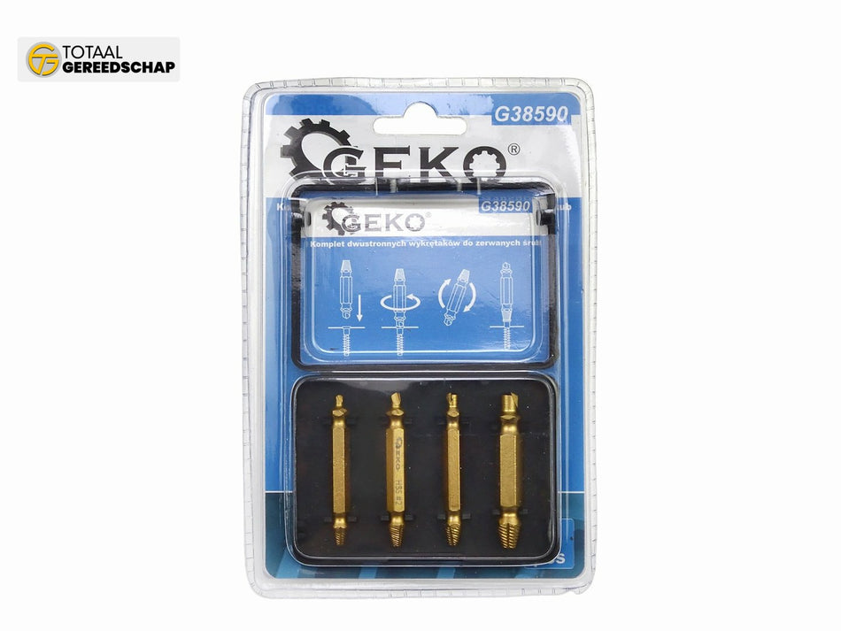 Hss 4pcs/set double side screw extractor