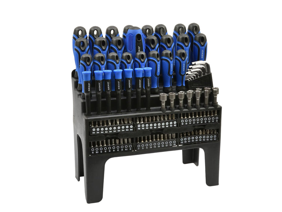 Set schroevendraaiers en bits 122 stuks