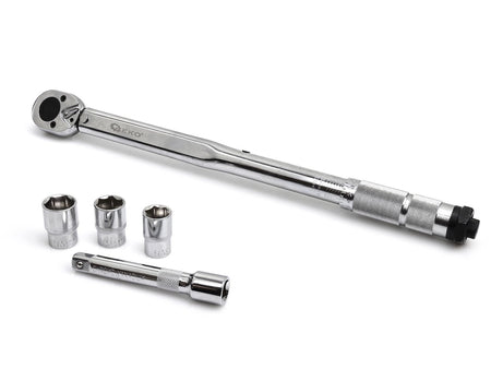 Momentsleutel 1/2" 28-210Nm + doppen + hefboom